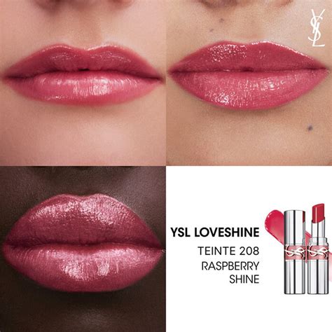 ysl 口紅|YSL loveshine 208.